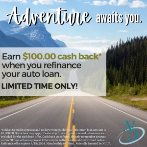 Earn $100.00 cash back* when you refinance your auto loan!